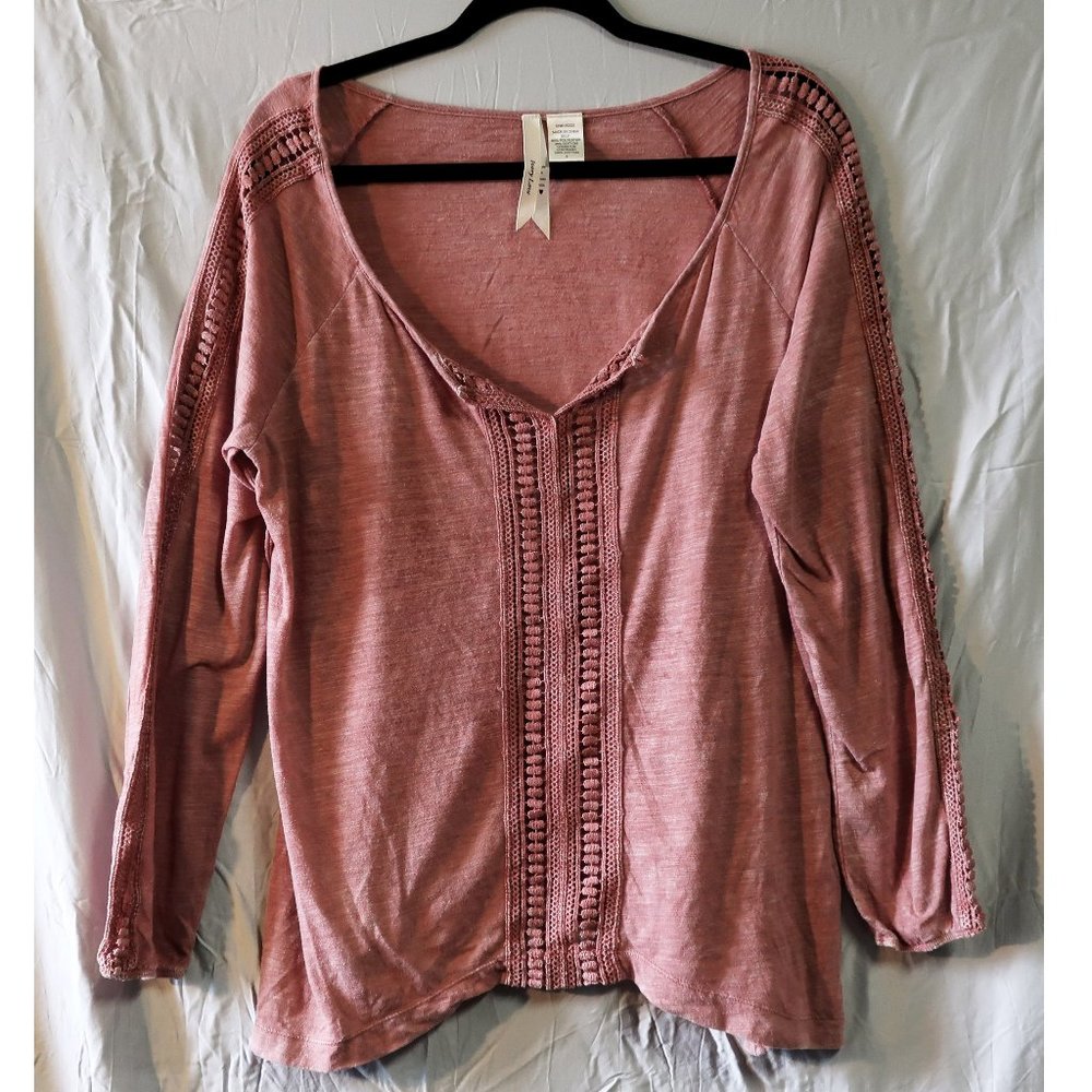 Ivory Love sandstone pink top SM